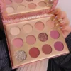 SHEIN 12-color Eye Shadow Palette In Rose Tone, With Shimmer And Highlighter, Make-up Art Collection