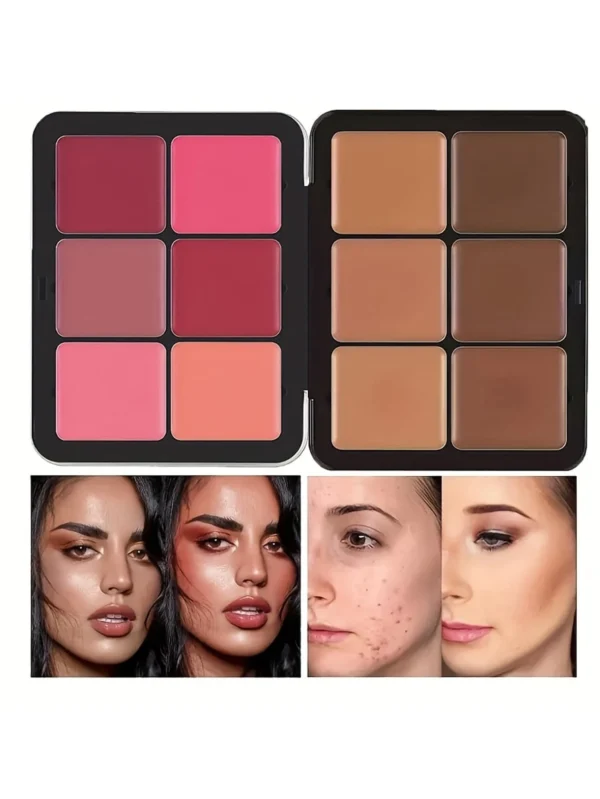 SHEIN 12-color Concealer & Blush Cream Palette