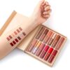 SHEIN 12pcs Lip Gloss Set Moisturizing Matte Not Easy To Fade