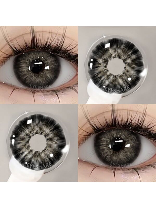 SHEIN 1 Pair Purple Gray Colored Contact Lenses