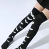 SHEIN 1 Pair Halloween Holiday Print Women Thigh High Socks