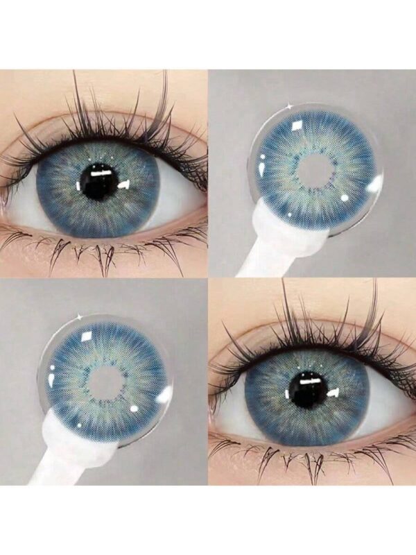 SHEIN 1 Pair Of Blue Contact Lenses