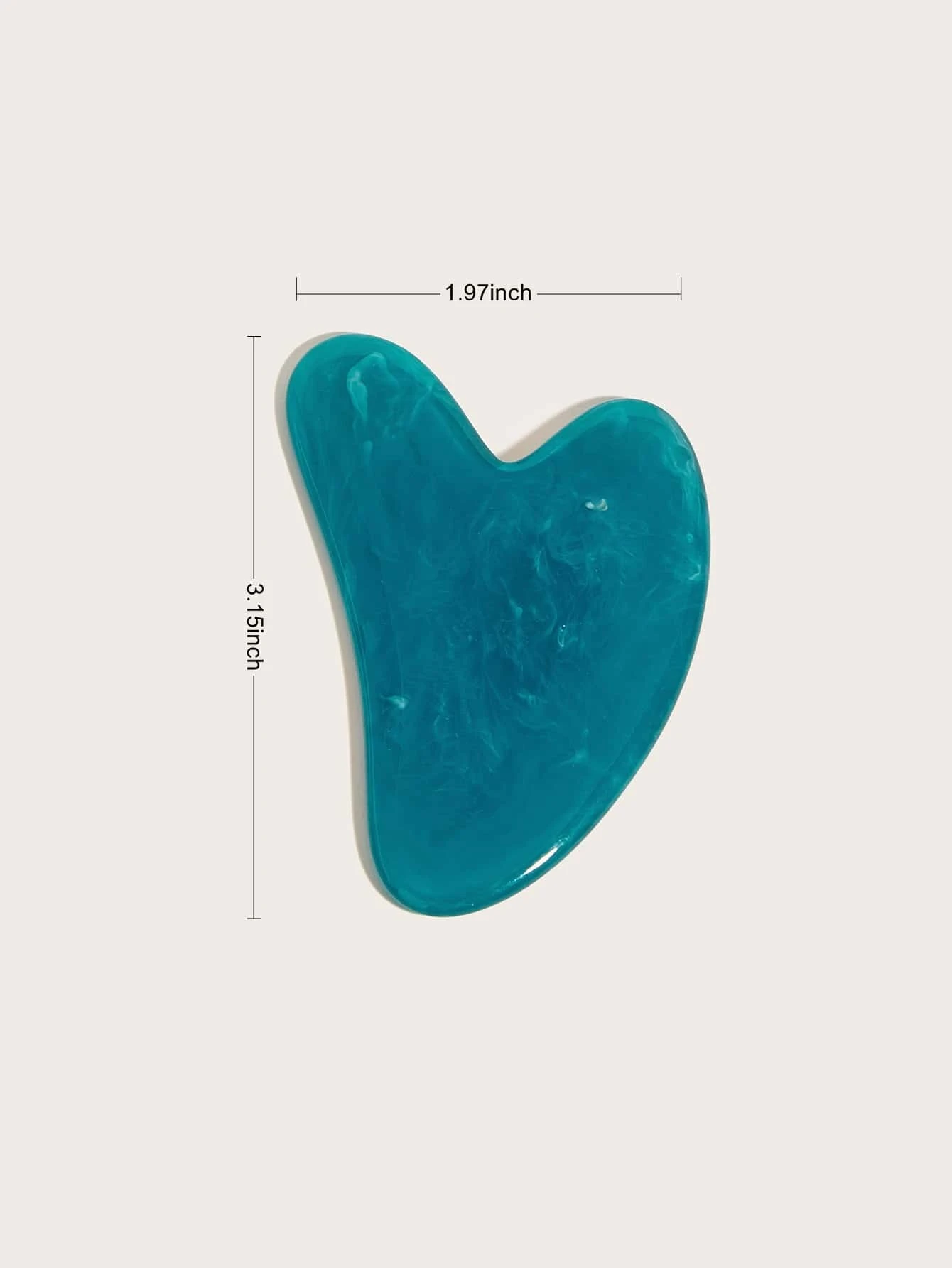 shein 1pc ABS Scraper Board Natural Resin Wax Massage Board Resin Wax Plate Resin Face Massager Scrapers Tools For Face Neck Back Body Massage Tool Set - Image 2