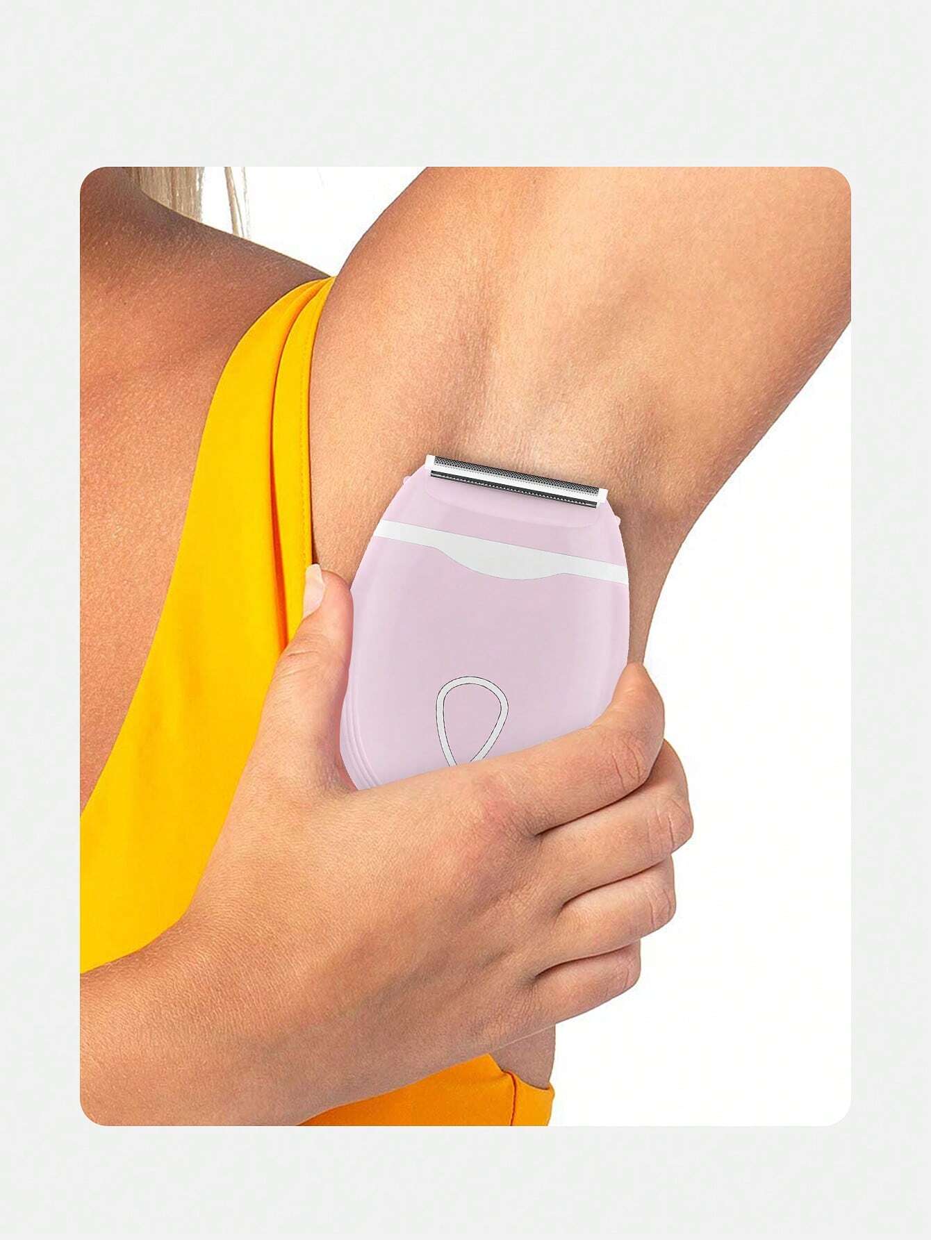 1pc Electric Shaver-For Women, Portability Removal Device Armpit Private Parts Whole Body Shaver Household Use Face Waxing, - Image 3