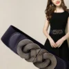 SHEIN 1pc Elegant Boho Women Geometric Buckle Fashionable Elastic Belt