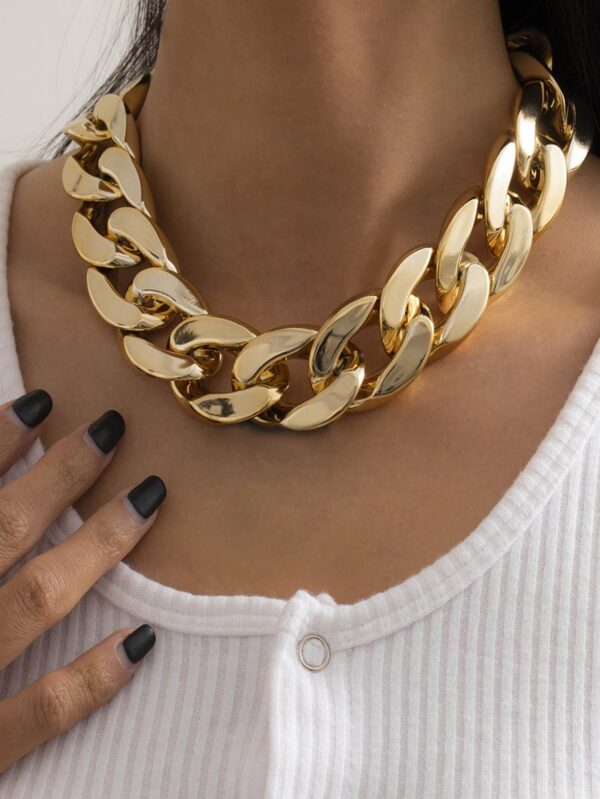 SHEIN 1pc Fashionable Minimalist Necklace For Men Women For Daily Decoration
