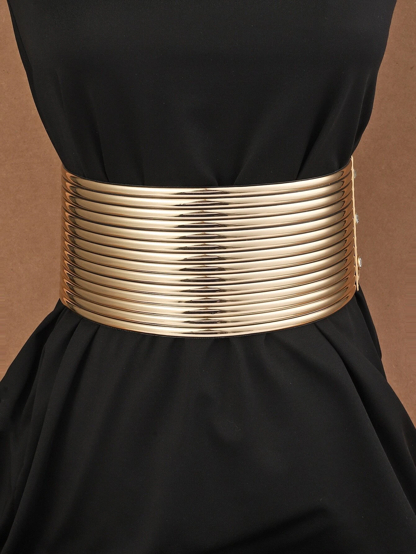 SHEIN 1pc Leather Elastic Waist Belt