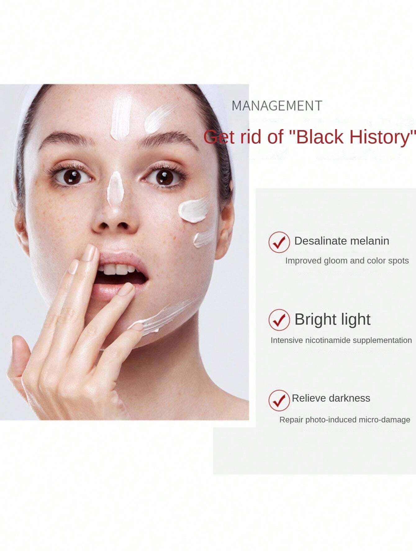 SHEIN 1pc Whitening Anti-spot Cream, Fade Blemish & Dark Pigments, Moisturizing Skin Care Cream - Image 2