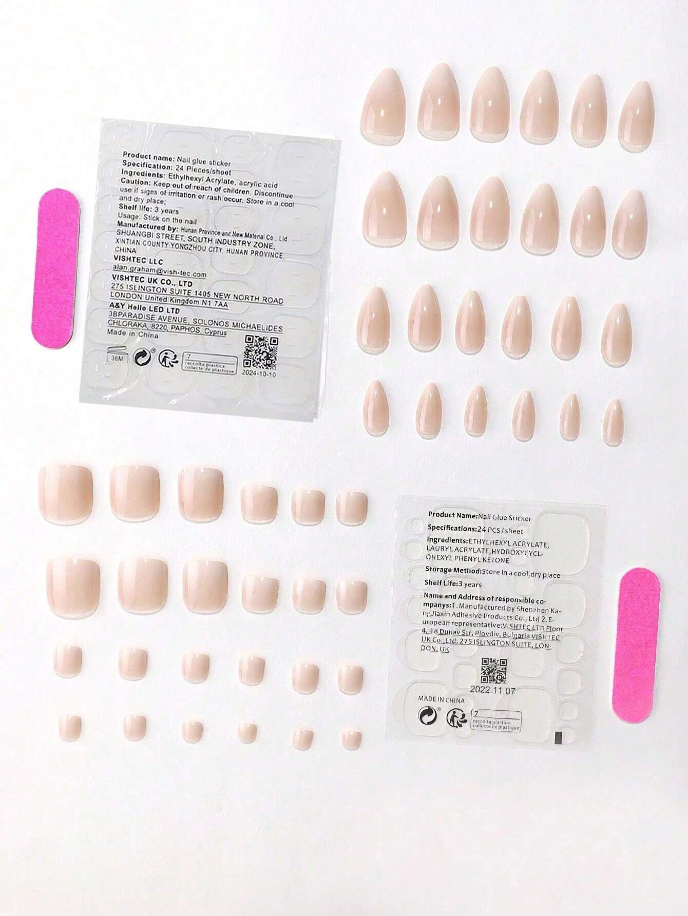 SHEIN 24/48pcs/Set Minimalist Daily Wear Press On Nails - Image 2
