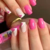 SHEIN 24pcs Glossy Medium Square Fake Nails