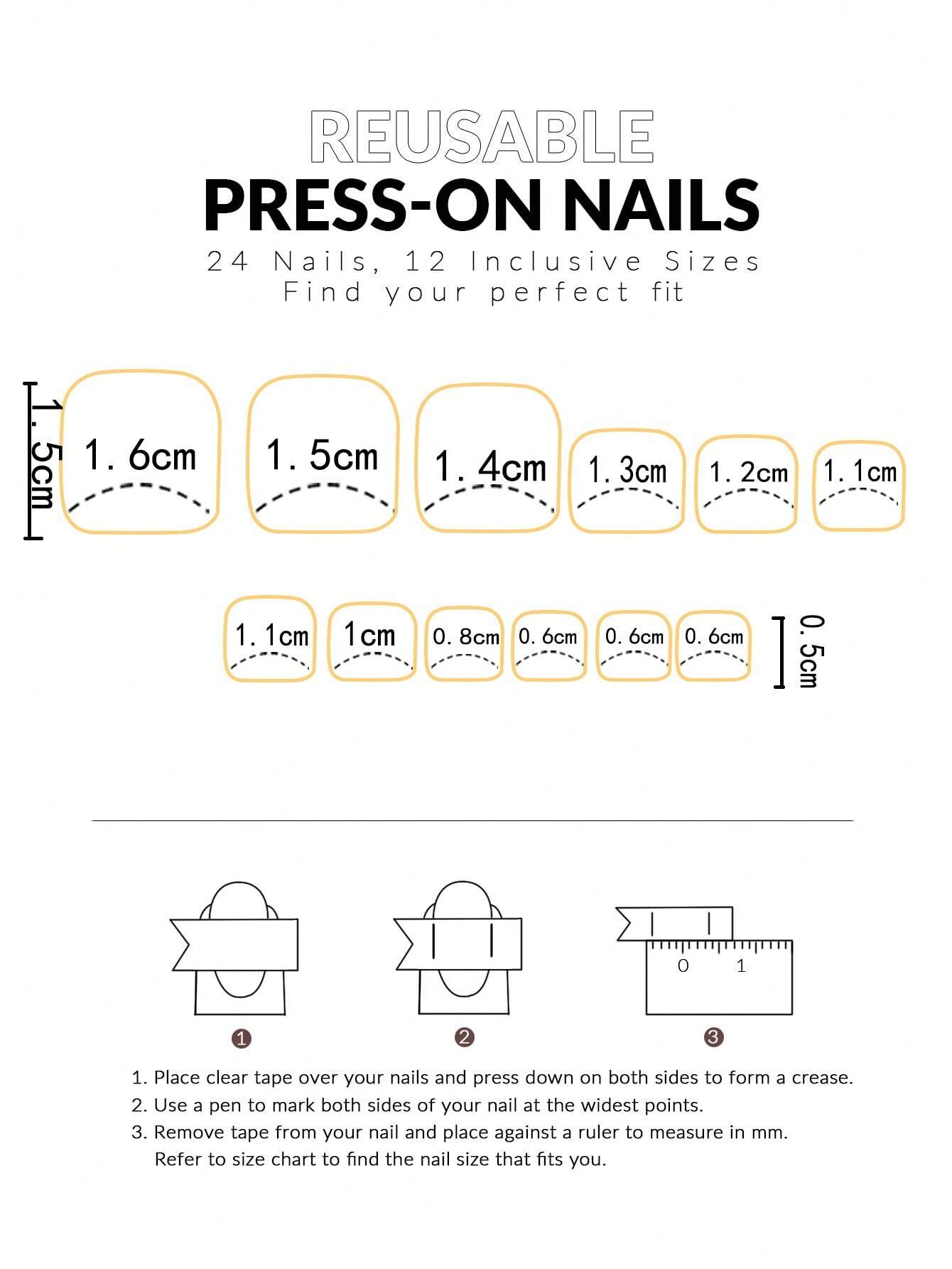 SHEIN 2 Box Press Type Women's Nail Plate 24pcs Hand And 24pcs Foot - Image 2