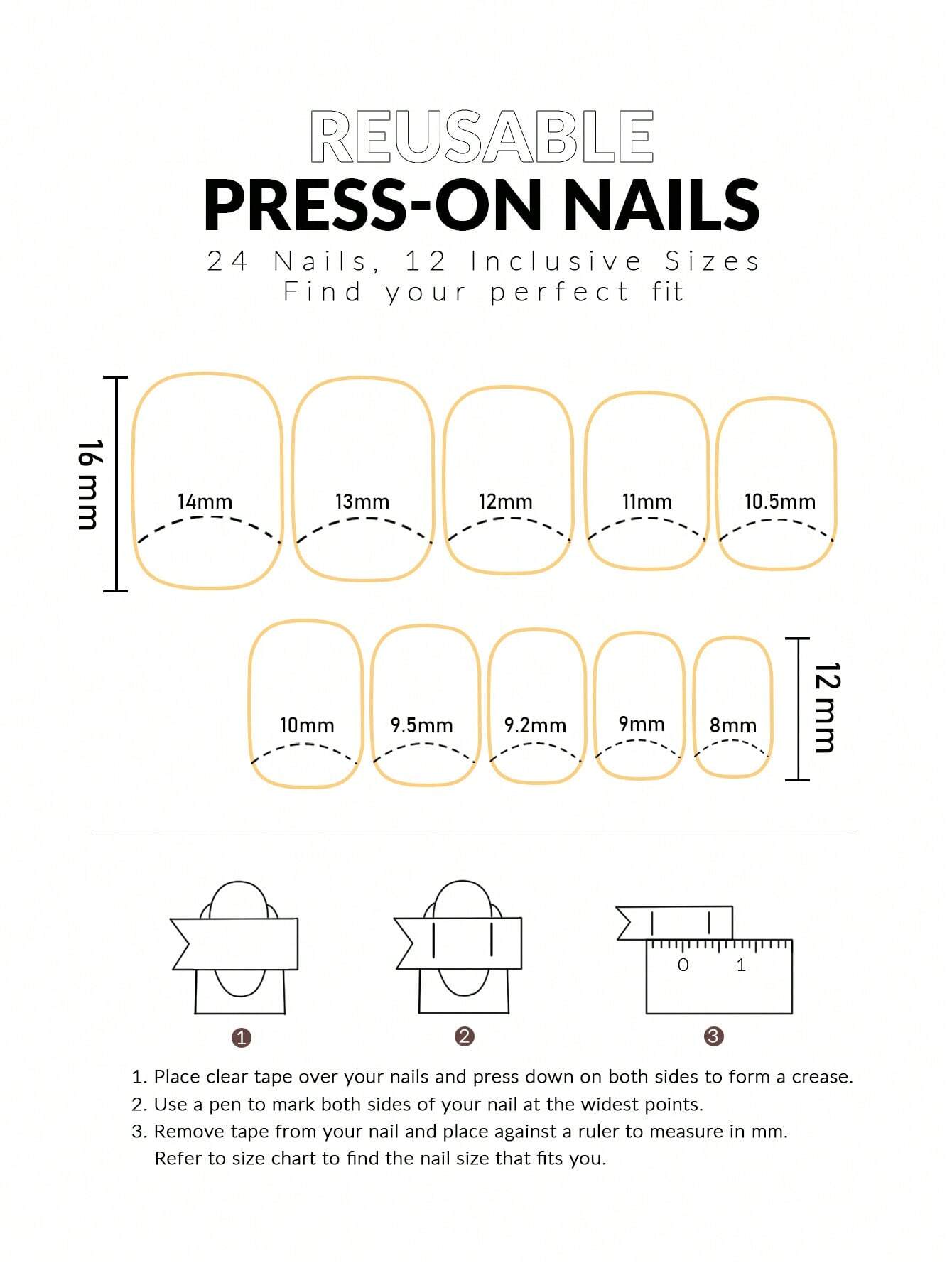 SHEIN 2 Box Press Type Women's Nail Plate 24pcs Hand And 24pcs Foot - Image 3