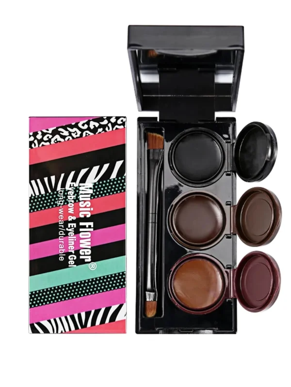 shein 3 In 1 Long-Wearing Waterproof Eyebrow Gel & 1pc Brush