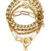 SHEIN 3pcs Chunky Chain Personalized Bracelet