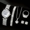 SHEIN 6pcs/Set Fashionable Women's Quartz Luxury Set