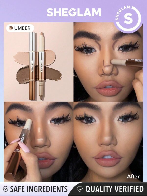 SHEGLAM Fine Line 2-In-1 Nose Contour & Highlight