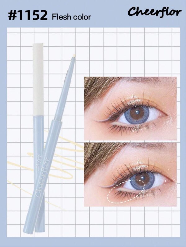 CHEERFLOR Creamy Eyeliner, 1.5mm Gel Eyeliner, Tin Tip, Easy to Use, Soft and Strong Color, Waterproof