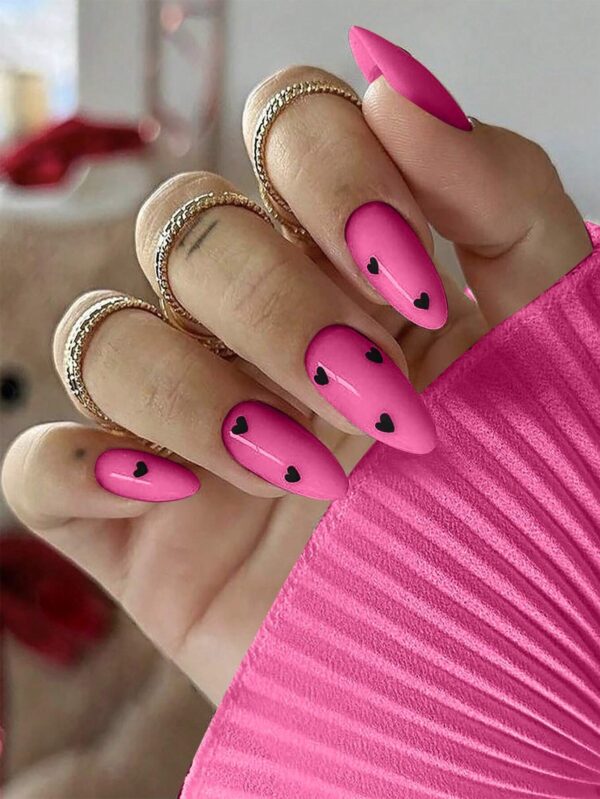 SHEIN Change Your Look With 24pcs Medium Long Almond Shape Nail