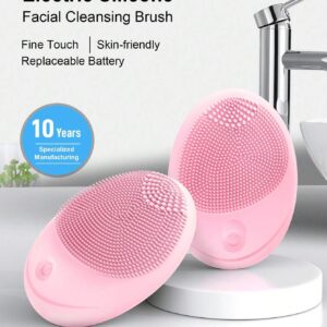 Electric Soft Silicone Tooth Facial Cleanser, Facial Cleansing Brush, Vibration Facial Cleansing Brush, For Deep Cleansing, Gentle Exfoliation And Massage