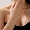 SHEIN Elegant Fashion Full Finger Chain Link Bracelet