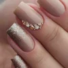 SHEIN Enhance Your Elegance With 24pcs Medium Long Elegant Glitter Rhinestone Square Nail