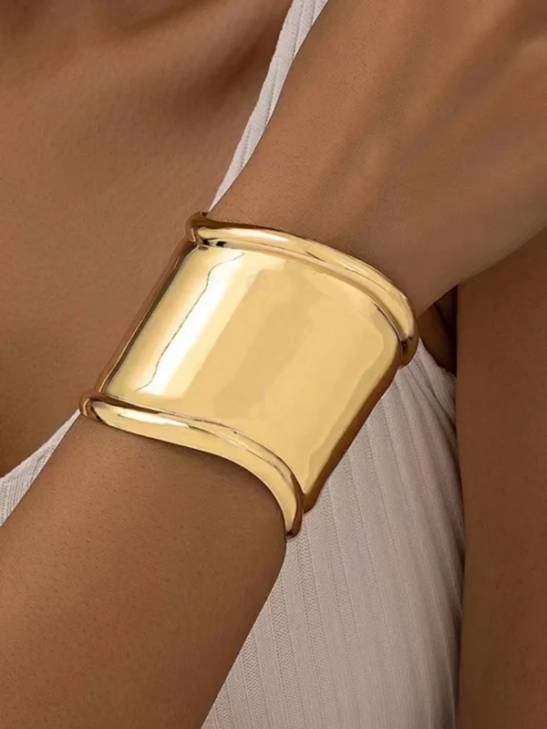 SHEIN European And American Fashionable Wide Cuff Bracelet