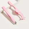 SHEIN Eyebrow Tweezers & Eyelash Tweezers, 2pcs Elegant
