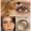 SHEIN FRESH LADY 1 Pair Ring Brown Color Soft Contact Lens