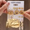 SHEIN Fashionable Creative Geometric Shaped Earring Set