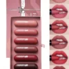 SHEIN HANDAIYAN Recorder Design Lipstick Set,6Pcs Mini