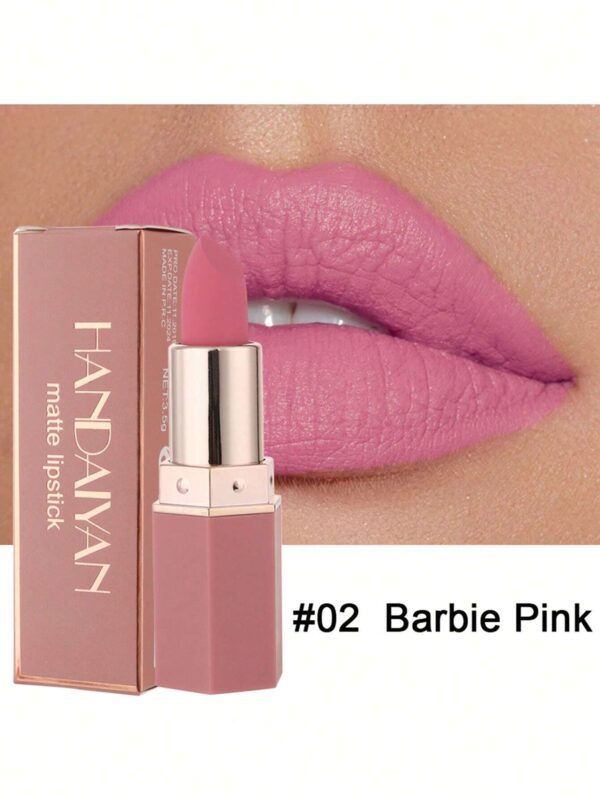 shein HANDAIYAN Hexagonal Lipstick, 1pc 3.5g Highly Moisturizing Pigmented Waterproof Lip Gloss