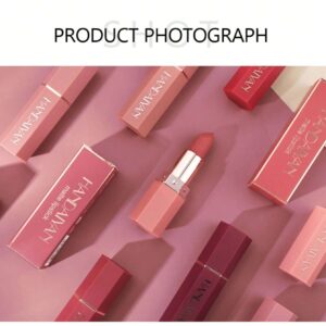 Alternative view of shein HANDAIYAN Hexagonal Lipstick, 1pc 3.5g Highly Moisturizing Pigmented Waterproof Lip Gloss