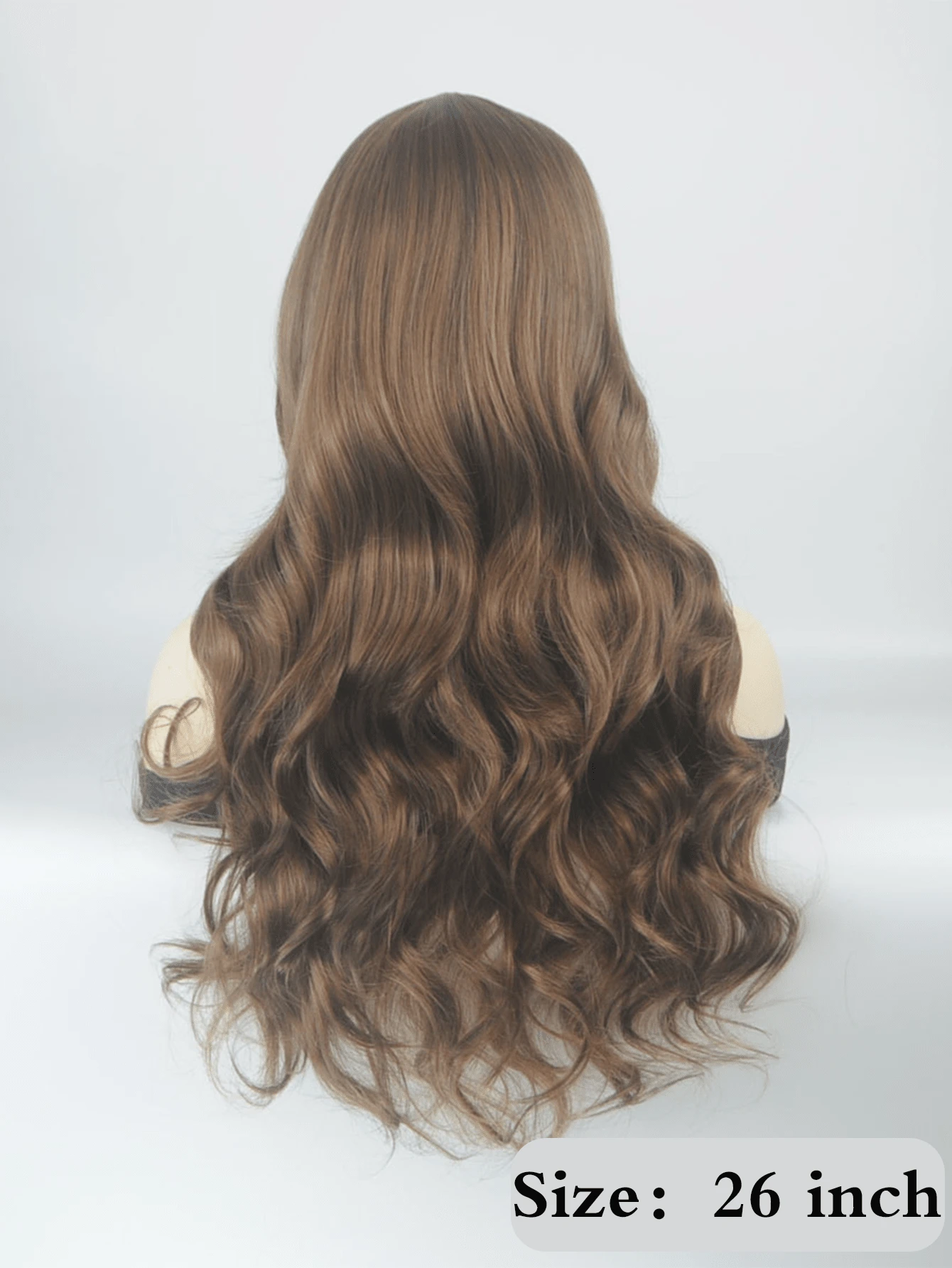 SHEIN Light Brown Long Wavy Wig