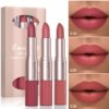 SHEIN Long Lasting Lip Gloss 3Pcs Double Ended Matte