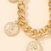 SHEIN Mydear Australian Coin Charm Bracelet