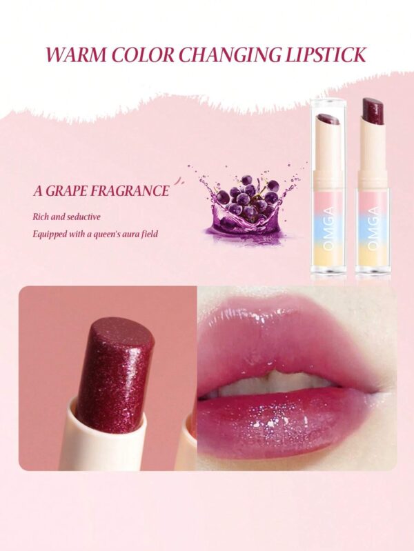 SHEIN OMGA Heat Sensitive Fruit Flavored Lip Balm Color