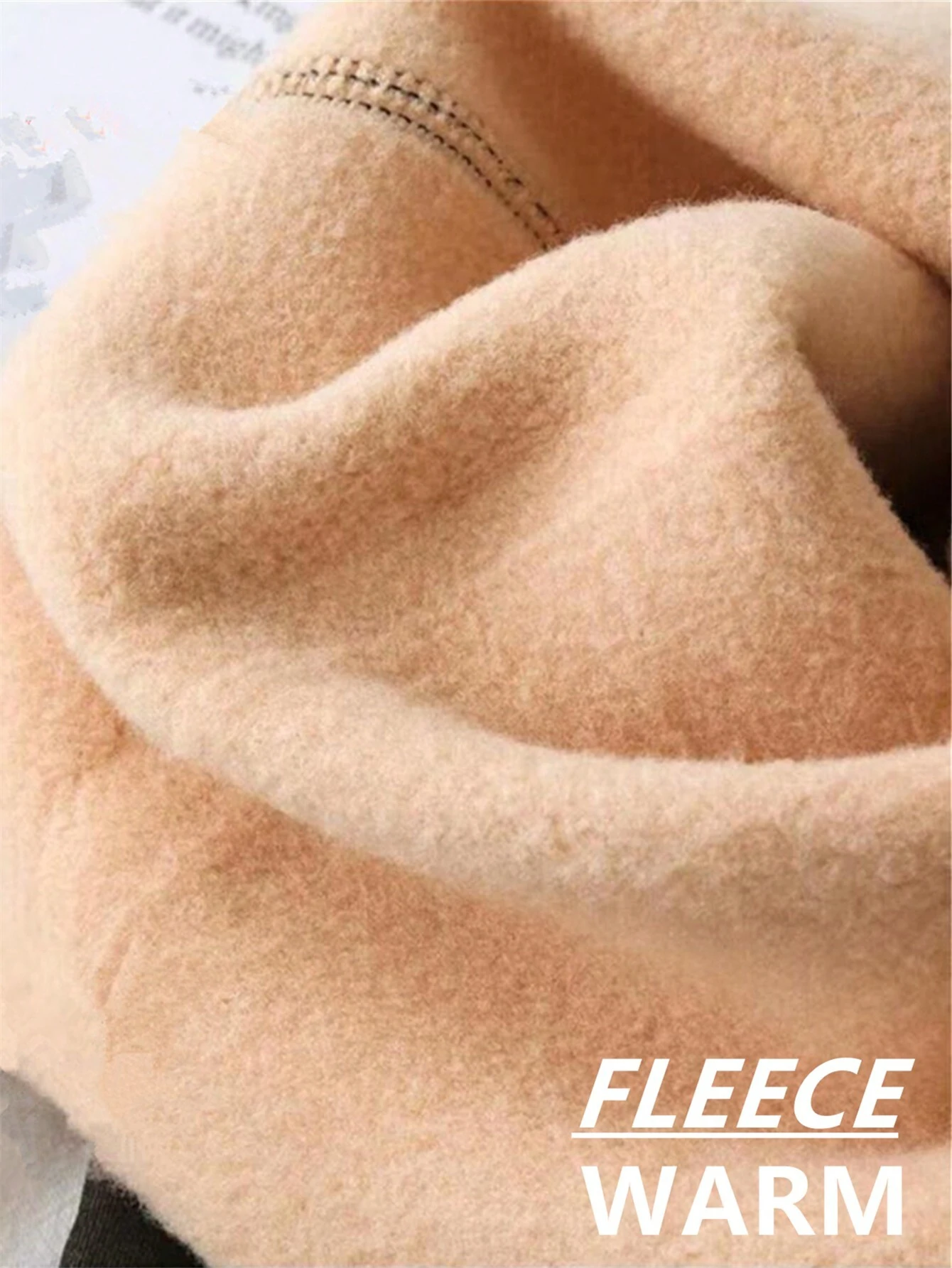 shein Plus Size Women's 200g Thermal Fleece Tights In Black, Coffee And Grey Colors Suit For Eu & Us Body Shape And Suitable For 0-15°C - Image 3