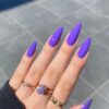 SHEIN Purple Press On Nails