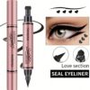 SHEIN QIC 2-In-1 Double Headed Eyeliner Pen Heart Stamp Liquid Eyeliner