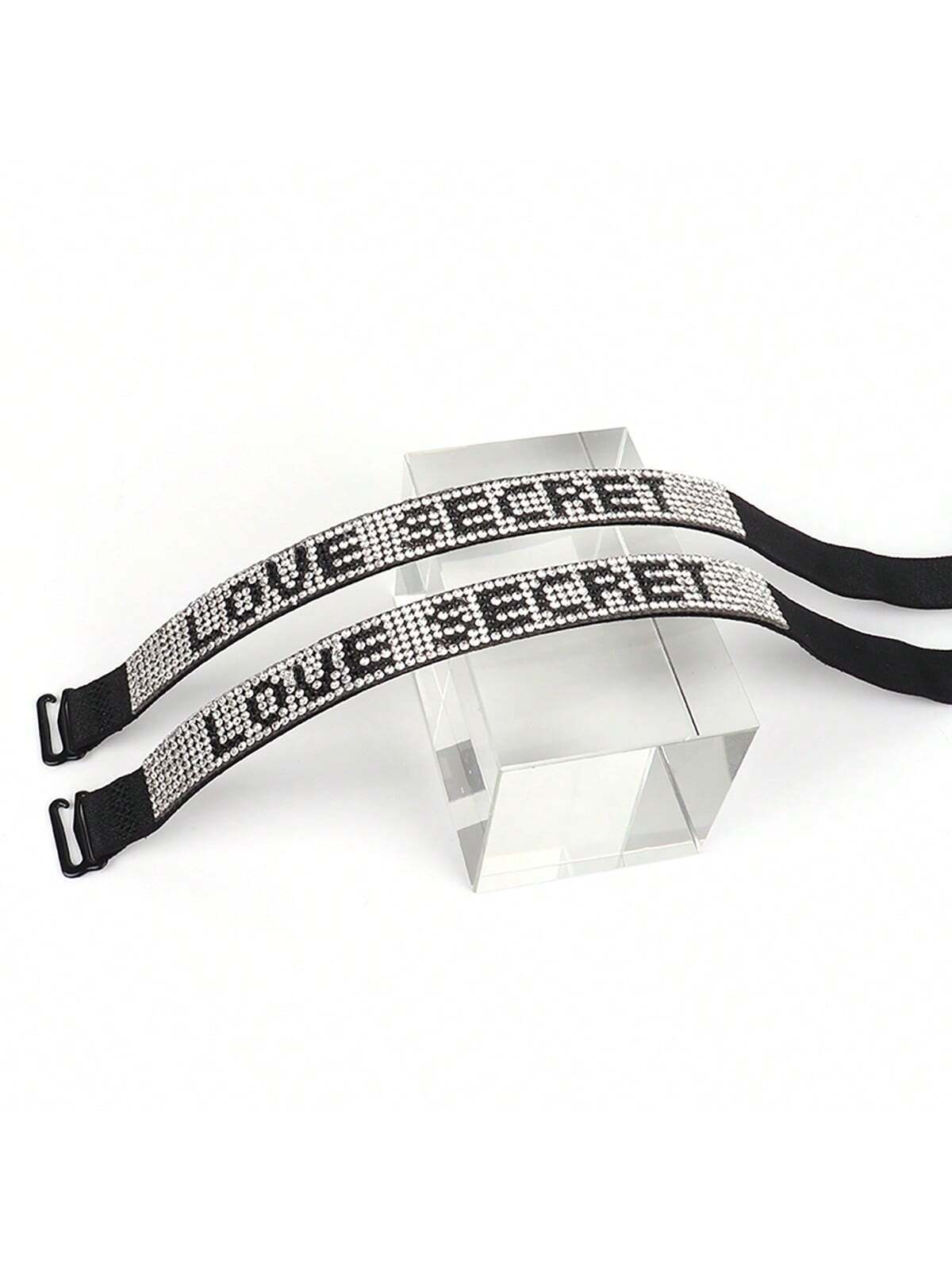 shein Sexy Multicolored Rhinestone Bra Straps,