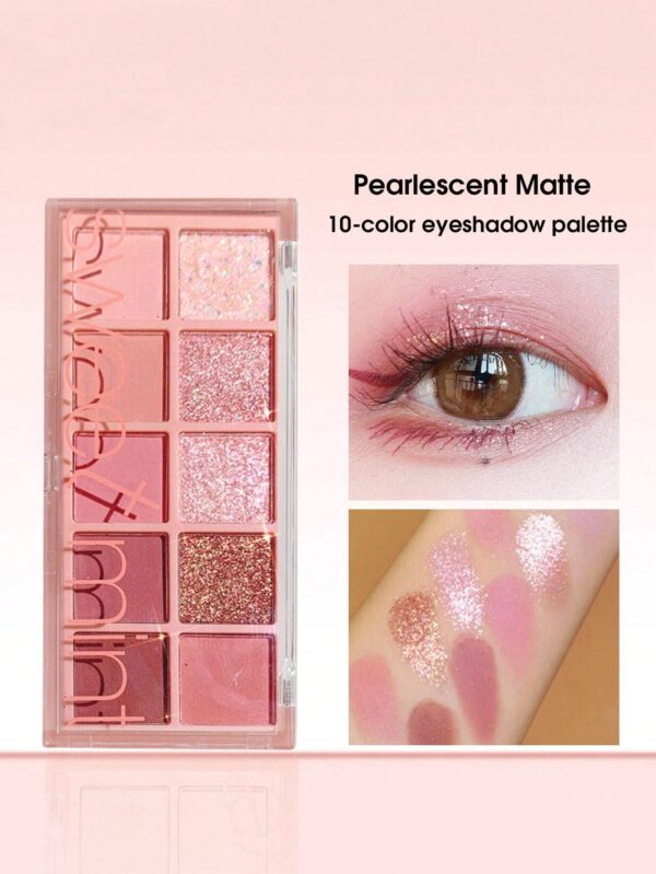 SHEIN Sweet mint 10-Color Matte Eyeshadow