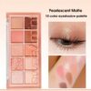 SHEIN Sweet mint 10-Color Matte Eyeshadow