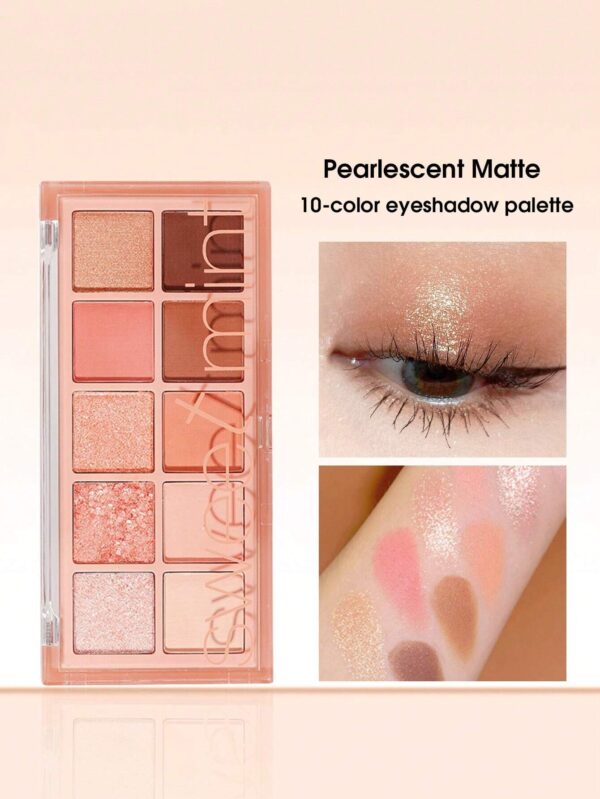 SHEIN Sweet mint 10-Color Matte Eyeshadow