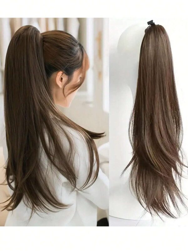 SHEIN Synthetic Black Ponytail Hair Extensions