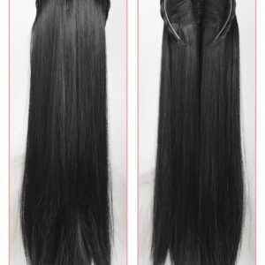 SHEIN Synthetic Long Straight Headband Half Wig Clip In Hair Extension