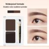 SHEIN Waterproof Eyebrow Powder & Brush