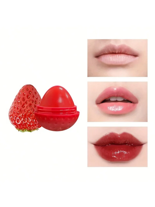 SHEIN YZAK Strawberry Flavor Lip Balm 1pc, Moisturizing