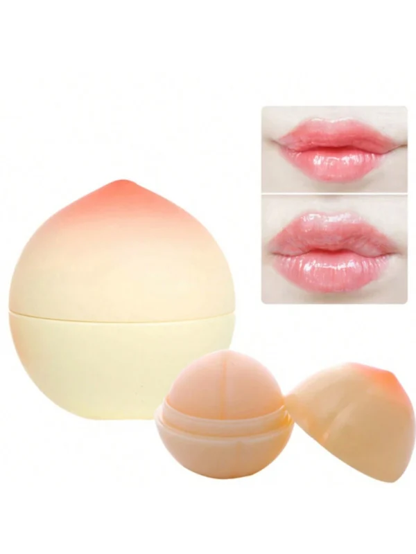 SHEIN YZAK 1pc Peach Lip Balm Lip Balm Moisturizing Nourishing Repair Lip Lines for Women