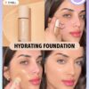 SHEGLAM Skinfinite Hydrating Foundation-Shell Flawless Dewy Foundation Hydrating Coverage Invisible Pore Concealer