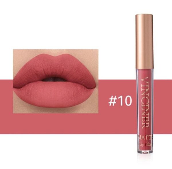 SHEIN Matte Mist Liquid Lipstick Waterproof Non Stick Cup Lip #10